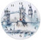 speecheese Wahrzeichen London Wanduhr aus Glas Big Ben Tower Bridge Design Eye-Catcher im Buckingham Palace-Stil London Flair