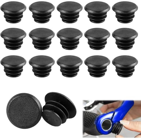 SGERUFZ 15 pièces bouchons de verrouillage pour guidon de vélo de route, guidon vtt, guidon bmx, guidon velo, BMX, VTT, scooter, pour la plupart des vélos