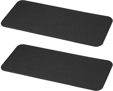 PATIKIL Felt Base Shaper 15x7 Inch, 2 Pcs Bag Bottom Shaper Pad Purse Liner Board Insert Oval for Handbags Tote Crossbody Bag Backpack, Black