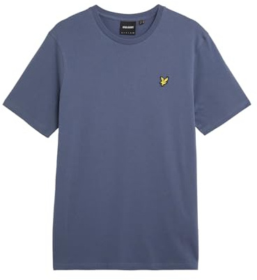 Lyle & Scott Herren Einfaches T-Shirt, Cool Indigo, S