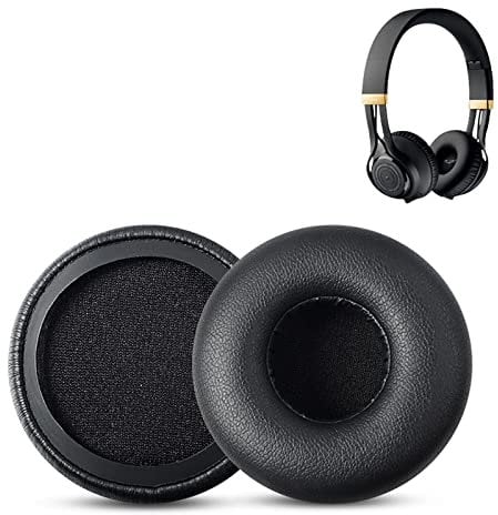 Earpads Cover Compatible with Sennheiser Urbanite XL Over-Ear Headphones Headset Replacement Ear Pads,Black Leather