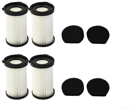 Snowchecking Kit de filtros para Cecotec para Conga Thunderbrush 520 550 560 E para Handyforce piezas de repuesto 4 filtros 4 esponjas