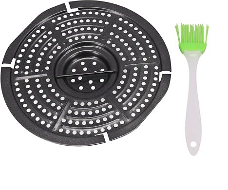 Bistecchiera di ricambio per friggitrici ad aria, divisore non di cottura per una cottura efficiente di fritti per alimenti con soluzioni di pulizia facili (18 cm)