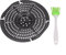 Bistecchiera di ricambio per friggitrici ad aria, divisore non di cottura per una cottura efficiente di fritti per alimenti con soluzioni di pulizia facili (18 cm)