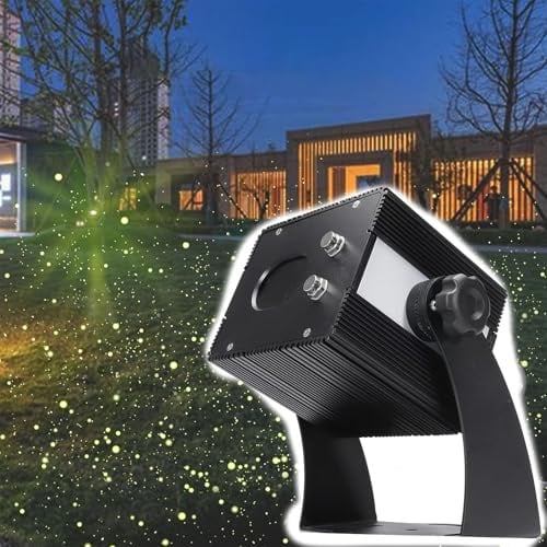 Projektor-Laser-Weihnachtslichter, dynamische Glühwürmchen-Gartenlichter, IP65 wasserdichter Landschaftsscheinwerfer für Urlaub, Party, Hochzeit, einstellbare Rotationsgeschwindigkeit,Blue