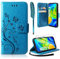 AROYI Lederhülle Xiaomi Redmi Note 9 Hülle + HD Schutzfolie, Xiaomi Redmi Note 9 Flip Wallet Handyhülle PU Leder Tasche Case Kartensteckplätzen Schutzhülle Blau