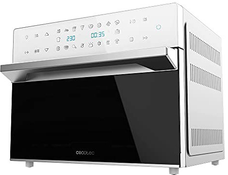 Cecotec Forno friggitrice Bake&Fry 3000 Touch White ad aria calda, con convezione, 30 litri di capacità e 1800 W di potenza.