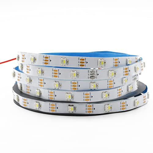 TOPXCDZ SK6812 RGBW RGBWW Led Strip Light 4 in 1 Ähnlich WS2812B 1m 5m 30 60 144 LEDs Einzeln adressierbare RGBWW Led Lights IP30 65 67 5V (5M 30LED/M, White Pcb Ip30 Rgbw)