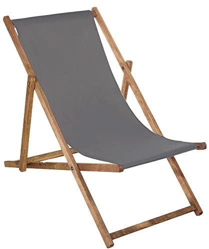 SPRINGOS Liegestuhl Gartenliege Klappstuhl aus Holz imprägniert klappbar Relaxliege Campingstuhl Strandstuhl Buchenholz