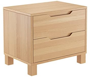 Erst-Holz Nachttisch Buche Nachtkästchen Bettkommode Nachtschrank mit Schublade 90.20-K43
