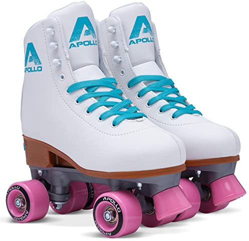 Apollo Disco Roller, Classic Roller | Rollschuhe für Kinder und Erwachsene | größenverstellbare Quad-Skates, 3 Größen, verstellbar von 31 bis 42 | Rollschuhe Damen in schicken Designs
