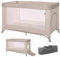 Lorelli Baby Reisebett, 2 in 1 Babybett und Laufstall Torino mit Seiteneingang, Kinderbett ab Geburt bis 15 kg, faltbar inkl. Transporttasche, beige