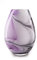Grand vase ovale en lune violette