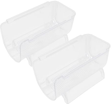 Cabilock 2 Sets Weinregal Draht-Lagerregale Ornamenthalter Soda-Kühlschrank Weinhalterung Weinflaschen-Lagerregal Kühlschrank Getränkedose Organizer Acryl-Lagerregal Für Wein
