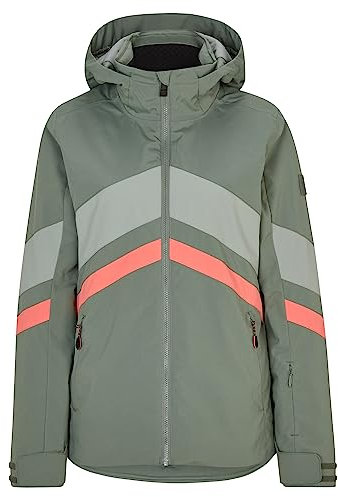 Ziener Damen TELIA Ski-Jacke/Winter-Jacke | warm, atmungsaktiv, wasserdicht, green mud, 40