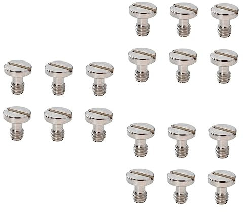 DOITOOL 18 Pcs Screws for Tripod Camera Tripods 1/4-20 Thumb Screw 1/4 Inch Screw for Camera Mount Quick Release Screws Camcorder for Monopod Video