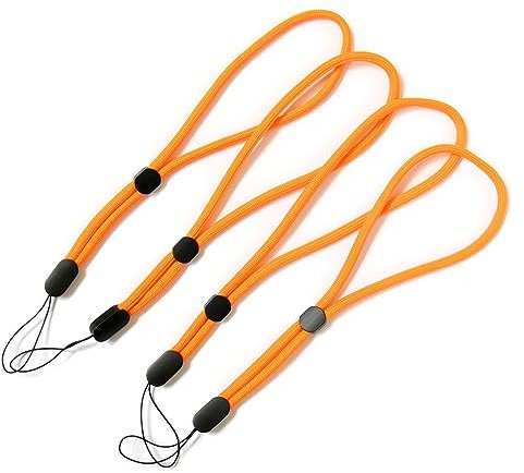 trage.band Correa corta ajustable para muñeca, 4 unidades, color naranja