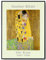 JOPRICO Gustav Klimt Kunstdruck - Der Kuss - Ausstellungsposter A2 (42x59,4cm) - mattes Galeriepapier