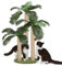 Cat Scratching Post,80cm Tall Cat Scratcher Post Cat Tree with 3 Scratching Poles & Dangling Ball for Indoor Outdoor Kitty Cat (Palm Tree)