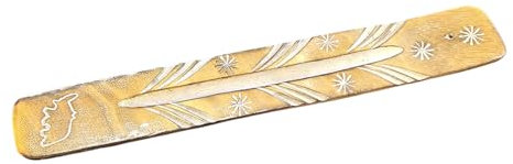 AZ'TRALE - Porta incenso in legno d'India con disegni fatti a mano - Eleganza spirituale e armonia interna (Ganesh)