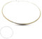 MAJALE - Drahthalsreif aus Edelstahl | Feines, starres Choker Halskette (golden)