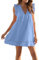 Jingmcdy Sale Sommerkleid Damen V-Ausschnitt Ärmellos Sommer Freizeit lockere Kleider Frauen Spitzenkleid Strandkleid mit Cut Out mit Taschen Mode Elegant Bequeme Basic Dress Sale Angebote Bestellung