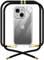 OLEPHY Premium Handykette für Apple iPhone 14 Hülle mit Band | Transparente Handyhülle mit hochwertiger Abnehmbarer Kordel zum Umhängen - Smartphone Necklace [Elegant Schwarz]