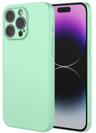 BORYA Silicone Cover per ZTE Blade V50 Design 4G, Morbida Setoso Tocco Ultra Sottile Antiurto Custodia, Elegante Antigraffio Premio TPU Caso con Fodera Microfibra. Verde Chiaro