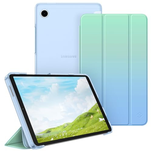 Fintie Funda para Samsung Galaxy Tab A9 de 8,7 pulgadas 2023, ultrafina, con parte trasera translúcida para Samsung Tablet A9 8,7 SM-X110/X115/X117, degradado
