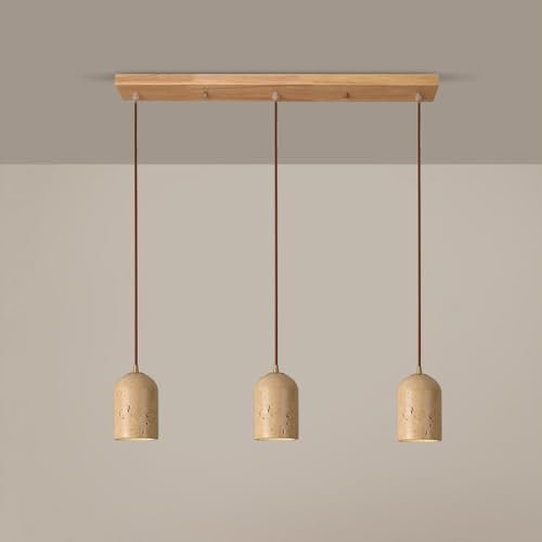 Luminaire suspendu en marbre naturel au-dessus de l'évier de cuisine, plafonnier suspendu industriel moderne à 3 lumières du milieu du siècle (couleur: 1 lumière), appliques murales Full of stars