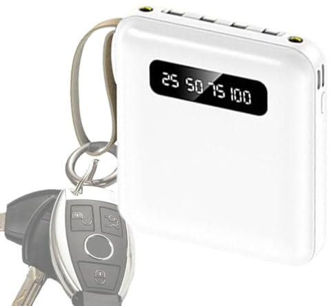 Ladegerät Bank - Laptop Ladegerät Bank | 5000mAh Tragbares Ladegerät Pack | Digitalanzeige Ladebank | Mobile Akkubank | Kleine Pow-er Bank LCD Display | Tragbare LED Display Pow-er Pack | Pow-er