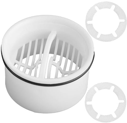 Yuiturt Tauchrohr für Duschablauf, Kompatibel mit gängigen Ablaufgarnituren, Modell 6960 6963 6961 6962, Geruchsverschluss Dusche Tauchrohr mit Dichtung und 2 Abfluss Haarfänger