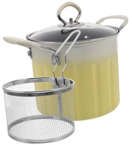 Cabilock Friteuse Japonaise En Fonte Marmite Égouttoir À Huile Facile À Entretenir