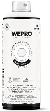 MTN WEPRO Solvent Satinado RAL 9016 Blanco Iglú, Spray 400ml