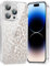 Saqmkil Handyhülle Magnetische für iPhone 13 Pro 6,1 Hülle,Kompatibel mit MagSafe, Durchsichtig Aesthetic Muster Leopard Mädchen Case, Transparent Weich Silikon Bumper Stoßfeste Schutzhülle Cover, 02