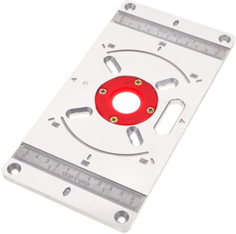 HOMSFOU Tisch Für Fräsmaschine Aus Präzisions-oberfräsentisch-einlegeplatte Für Holzbearbeitungsmaschine Oberfräsenschlitten-einlegeplatte Für Tischlerwerkzeuge