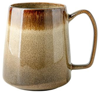 Large Ceramic Coffee Cup 26 Ounce with Big Handle Perfect for Coffee Tea Hot Chocolate Unique Glaze Design