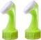 Wpppan 2 irrigatori verdi con tappo a bottiglia, doccetta portatile, ugello per annaffiatoio in plastica, spruzzatore per irrigazione domestica, per irrigazione da giardino, piante e fiori