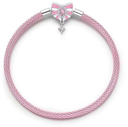 LMLMECREA 925 Sterling Silber Charm Armband Kompatibel mit Charms Anhänger | Charm Armband mit Verschluss,Schlangenkettchen,Lederarmband,Armreif,Länge 17-21cm,Bettelarmband für Damen,LMLMECREA Schmuck