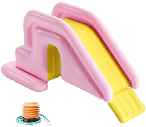 Tobogán Inflable para Piscina de 78, 7x33, 5x31, 5 Pulgadas Tobogán de Piscina de PVC Ancho rellenable con Agua para Patio Interior al Aire Libre Estilo-2 correpasillos inflables