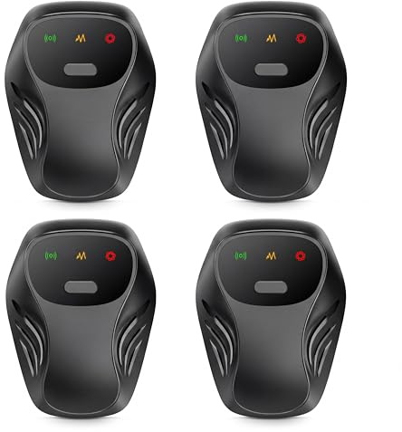 2026 Upgraded Ultrasonic Pest Repeller Indoor, Mouse Repellent for Spider Bug Roach Ant Mosquito Rat Mice Insect Deterrent, Pest Control for Home Kitchen Garage Warehouse, 3 Mode Switching, 4 Pack