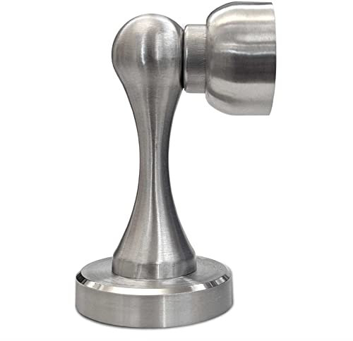 Teilemagnet Edelstahl Türstopper Magnetisch | einfache Boden- und Wandmontage | inkl. Befestigungsmaterial | Türhalter Türfeststeller Türpuffer #1