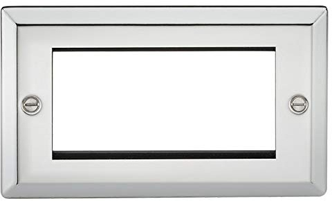 Knightsbridge 4G Modular Faceplate-Bevelled Edge Polished Chrome