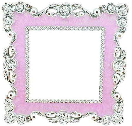 Gemini_mall® Plastic Square Luxurious Light Switch Stickers Cover Home Decoration Sticker (Pink)