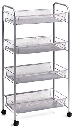 Zeller 18172 Etagen-Rollwagen, 4-Lagig, Mesh