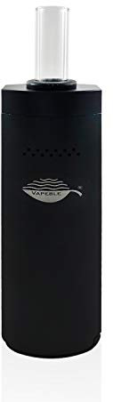 Vaporizer Vapeble Wolke premium Verdampfer mit Glasmundstück, Metallgehäuse, wechselbare 3200 mah Batterie, OLED Display und stufenloser Temperaturreglung - Dampf für Kräuter, Harze und Öle