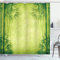 ABAKUHAUS, Grün, Duschvorhang, Asiatisches chinesisches Fengshui, Pflegeleichter Stoff mit 12 Haken Farbfest Bakterie Resistent, 175 x 240 cm, Grün