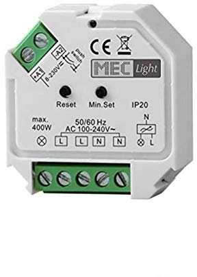 ZigBee 3.0 Dimmer/Controller 230V zum LED schalten und dimmen SmartHome Steuerung max.400w ZigBee-Gateway einbindbar Haussteuerung Innovatio,n kompatibel mit Amazon Echo Plus (Alexa)®, Philips Hue®