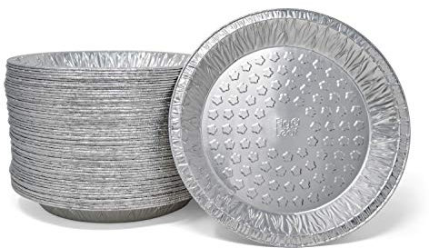 (60 Pack) Premium 9-Inch Pie Pans l Disposable Aluminum Foil l Heavy-Duty l Tin Plates for Tart Quiche Pies