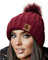 4sold Herren Beanie Mütze Warme Wintermütze mit Weichem Innenfutter Gefütterte Strickmütze Ski Pom Wooly with Full Cosy Fleece-Futter Kastanienbraun 2